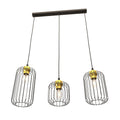 VANDER Industriële Hanglamp – 3-Lichts Zwart/Goud