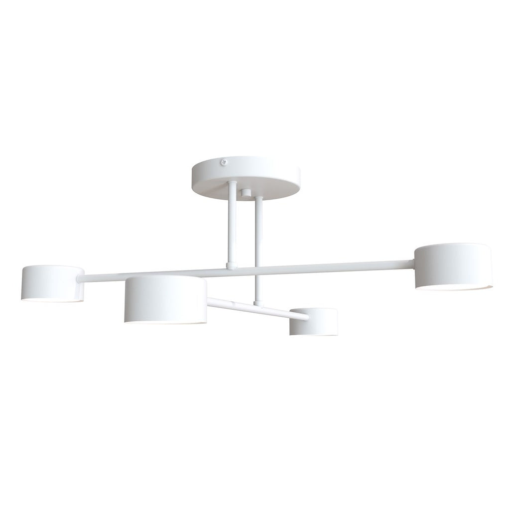 HALO 4-Lichts Plafondlamp – Minimalistisch Matwit (Ø60 cm)