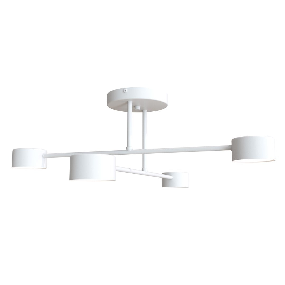 HALO 4-Lichts Plafondlamp – Minimalistisch Matwit (Ø60 cm)