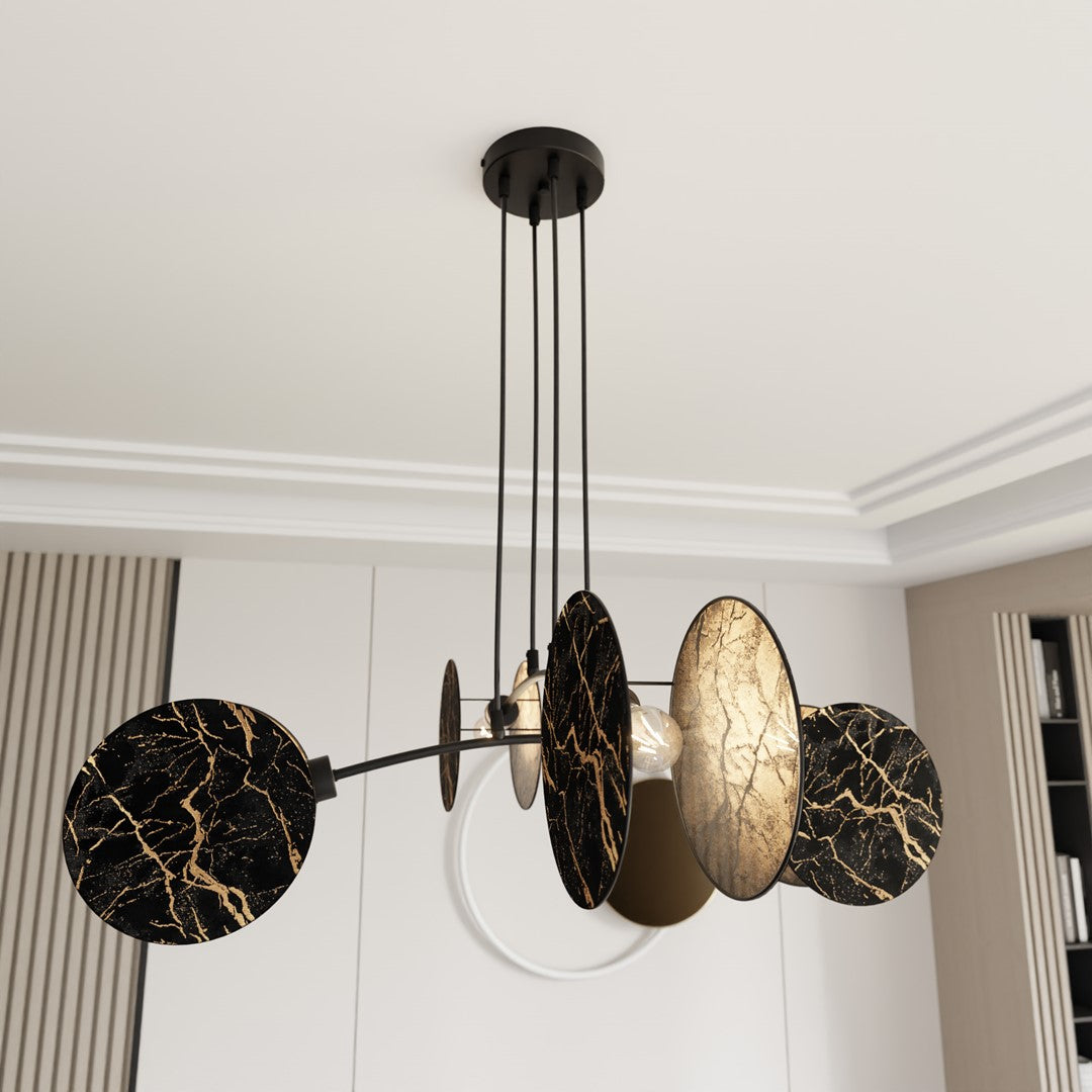 MOTIF Design Hanglamp – Modern Zwart/Goud