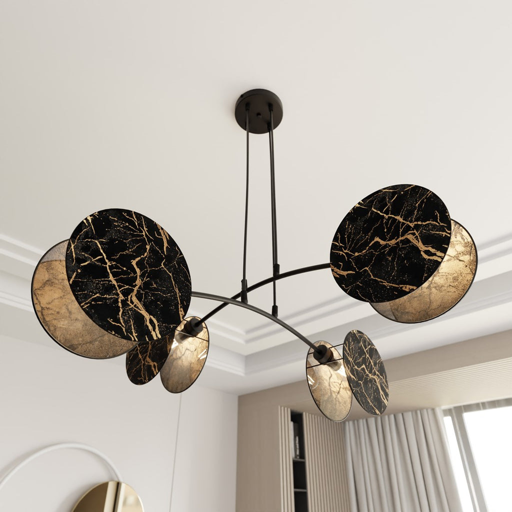 MOTIF Design Hanglamp – Modern Zwart/Goud