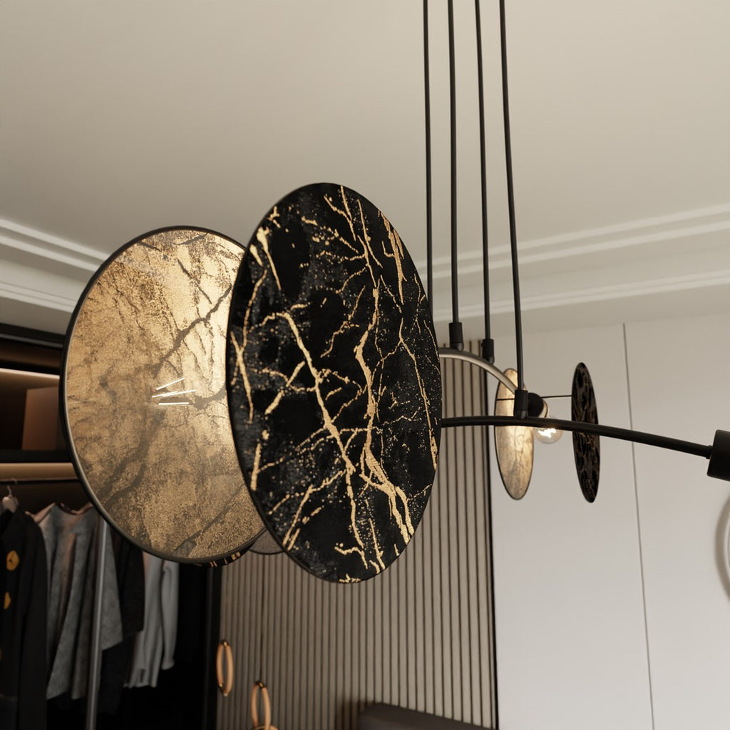 MOTIF Design Hanglamp – Modern Zwart/Goud