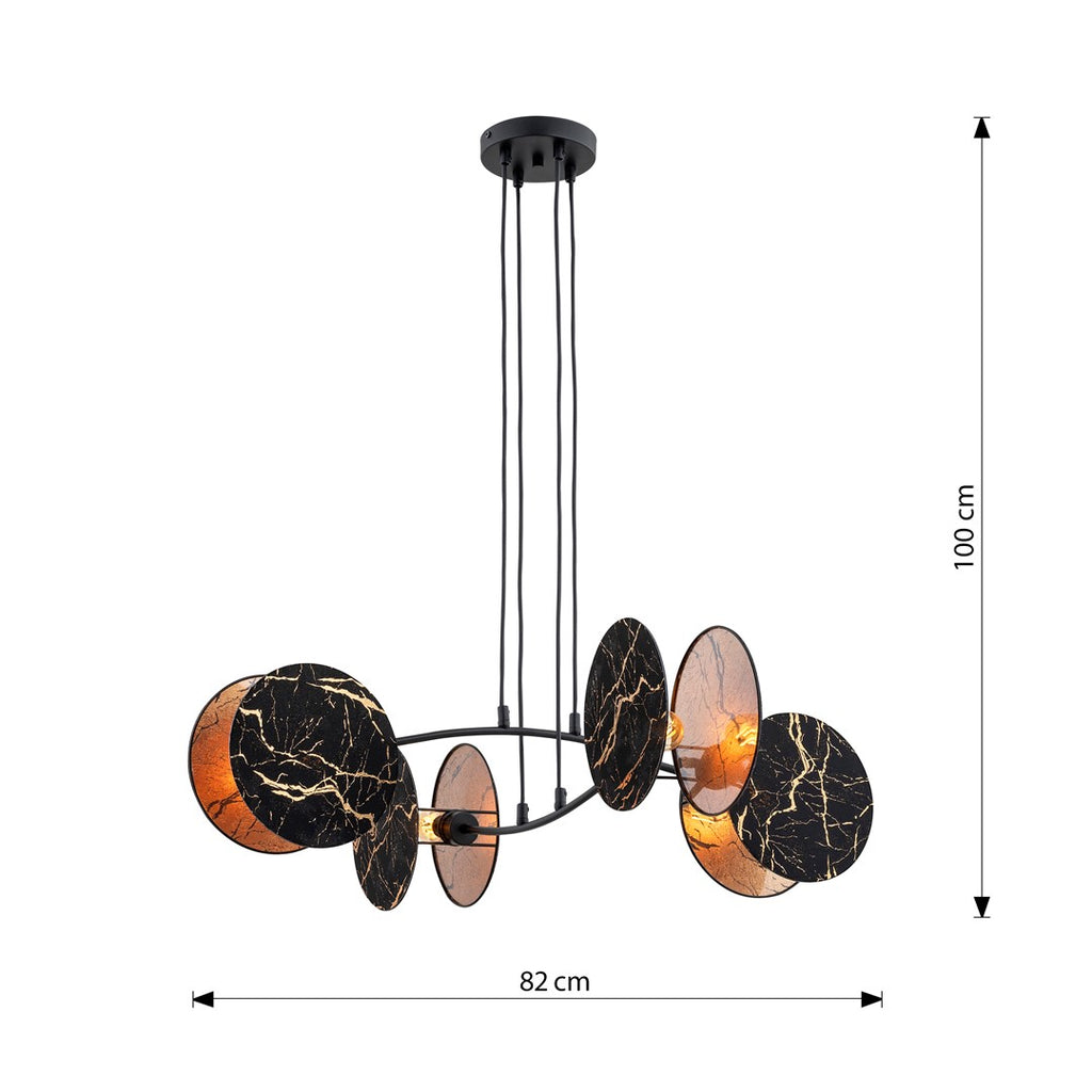 MOTIF Design Hanglamp – Modern Zwart/Goud