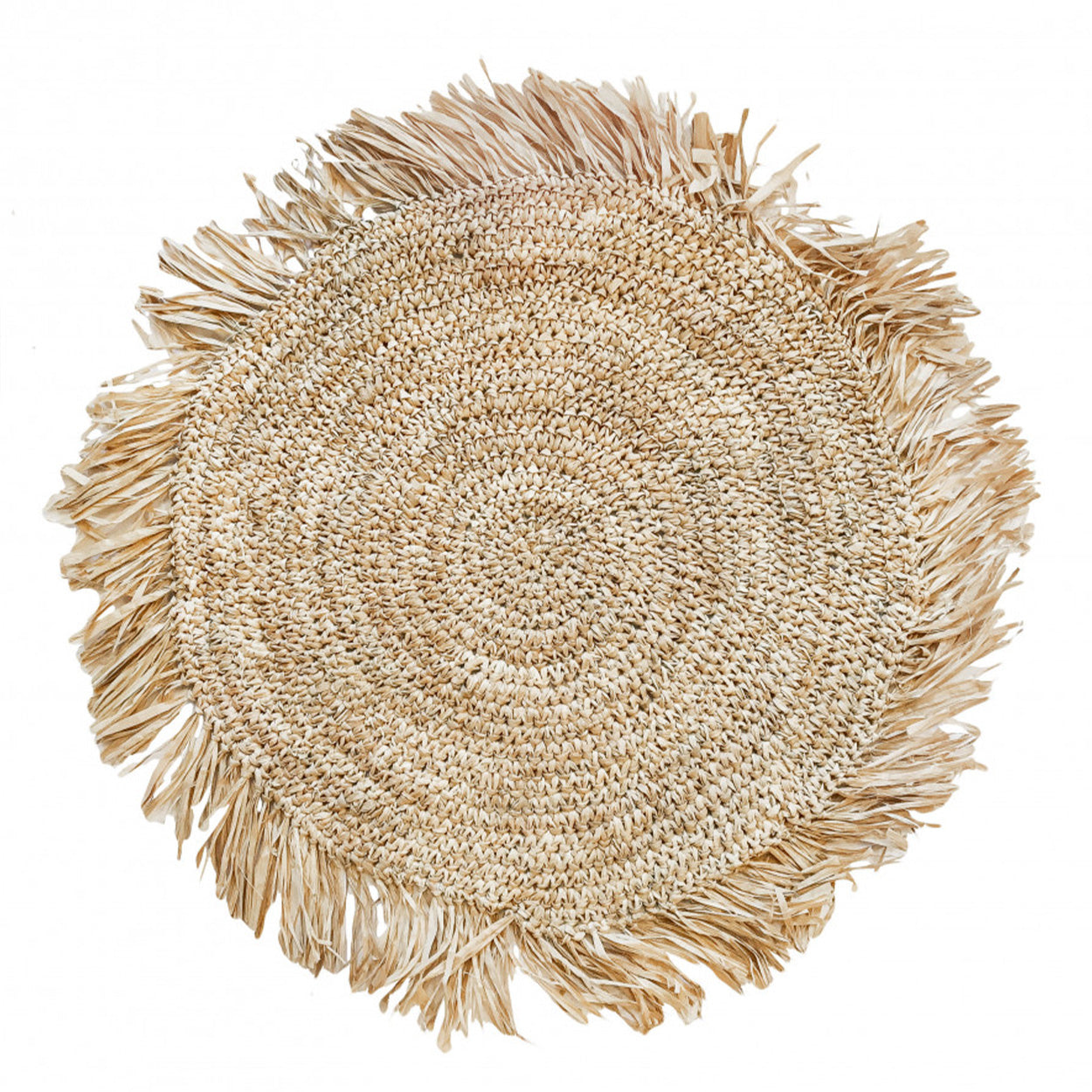 Handgeweven Raffia Placemats – Naturel
