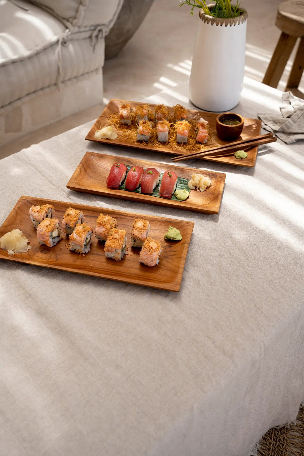 Teakhouten Serveer- & Presentatieplateau