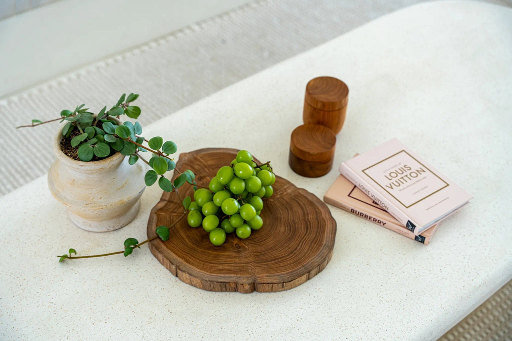 Handgemaakte Teakwortel Serveerplank – Balinees Design