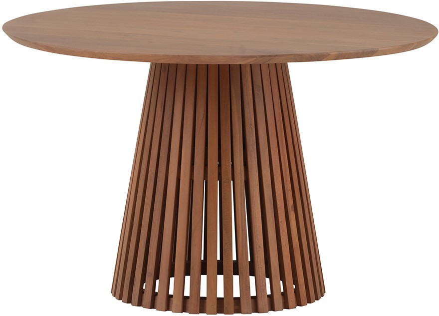 Eetkamertafel Ø130, Acacia naturel