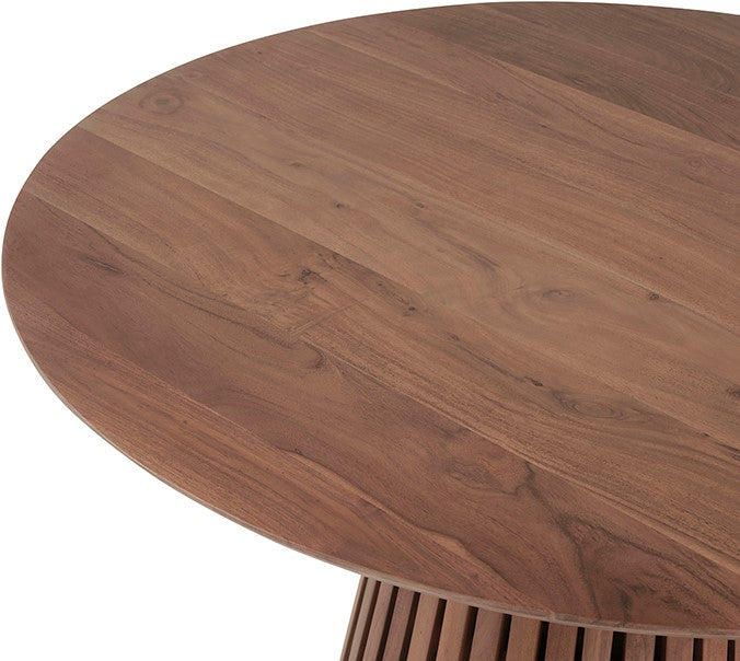 Eetkamertafel Ø130, Acacia naturel