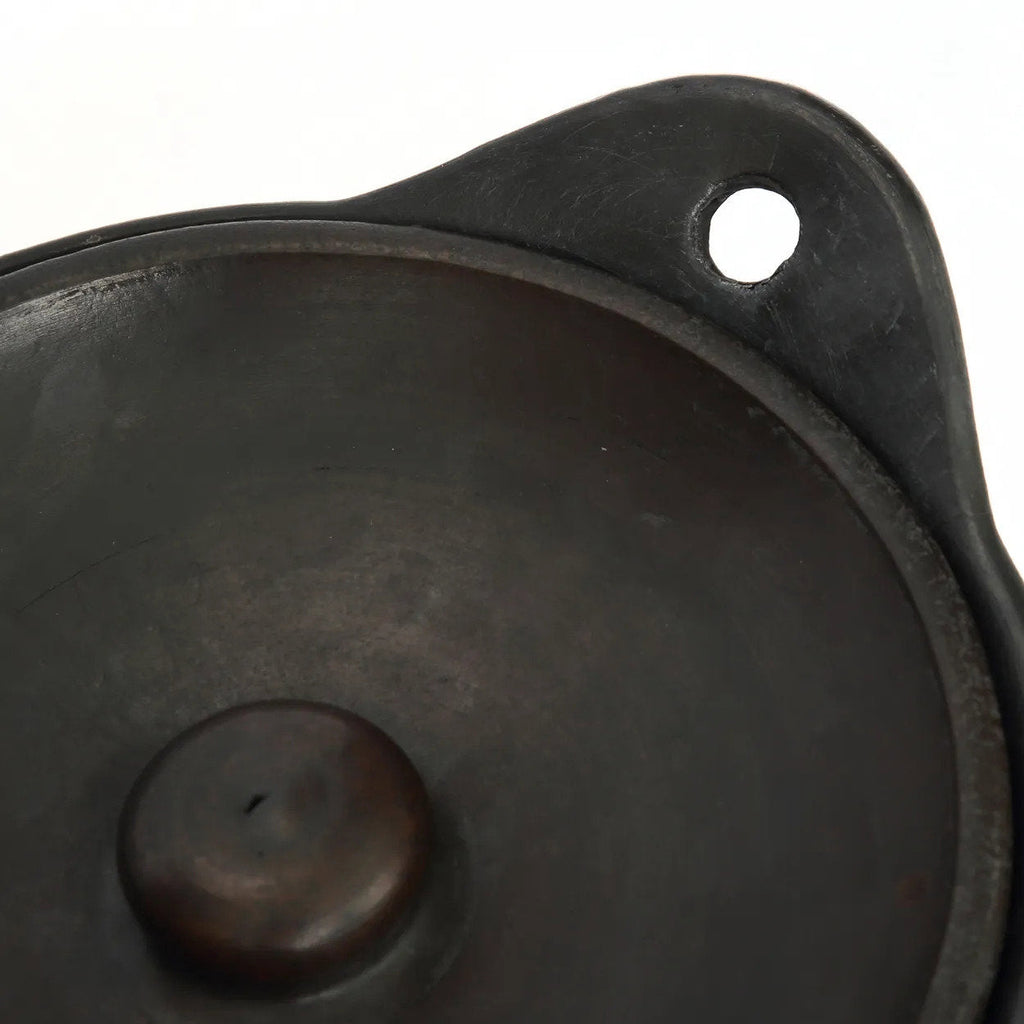 Terracotta Serveerpot met Deksel – Zwart