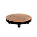 Bondi Handgemaakte Teakhouten Taartstandaard – Natural Black