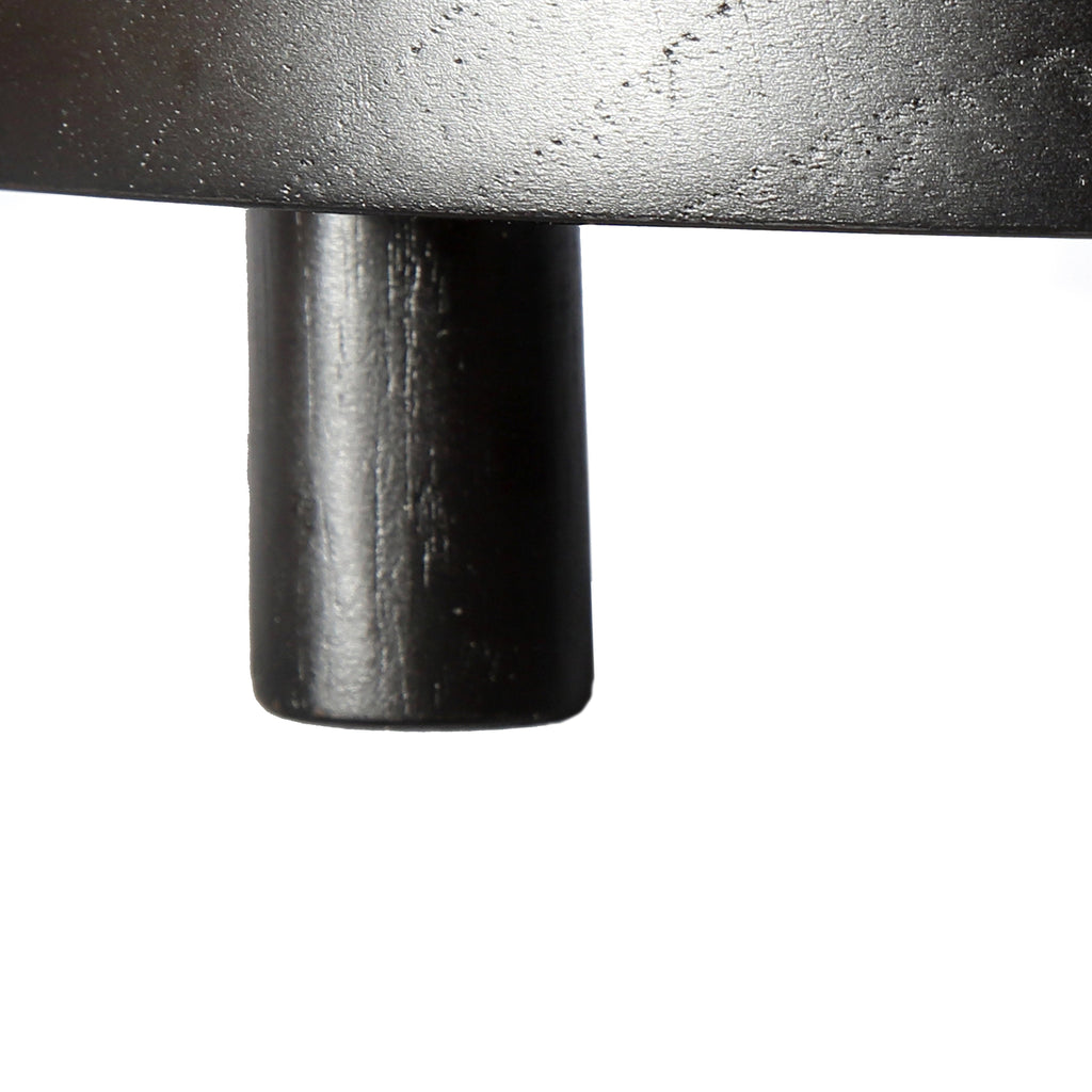 Bondi Handgemaakte Teakhouten Taartstandaard – Natural Black