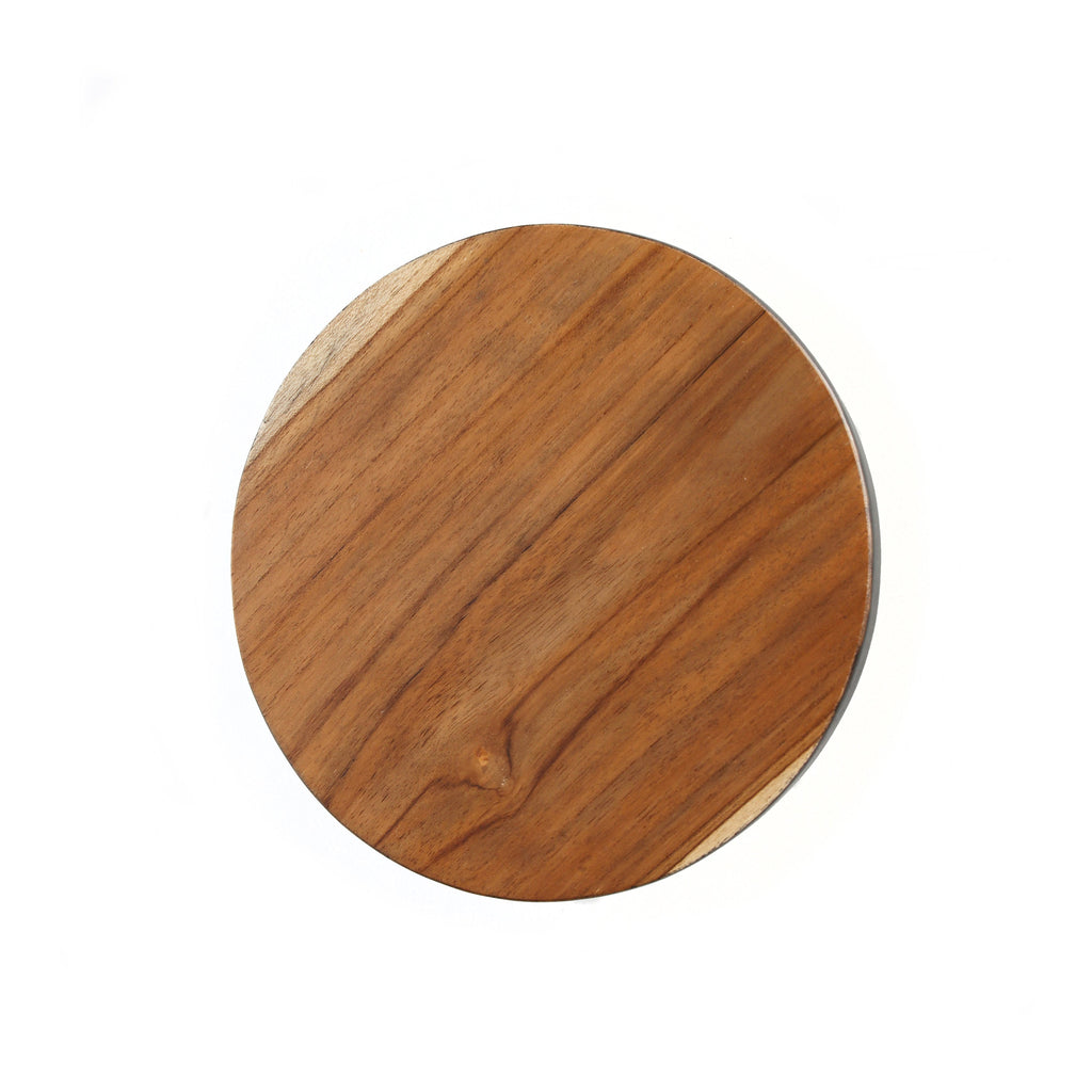 Bondi Handgemaakte Teakhouten Taartstandaard – Natural Black