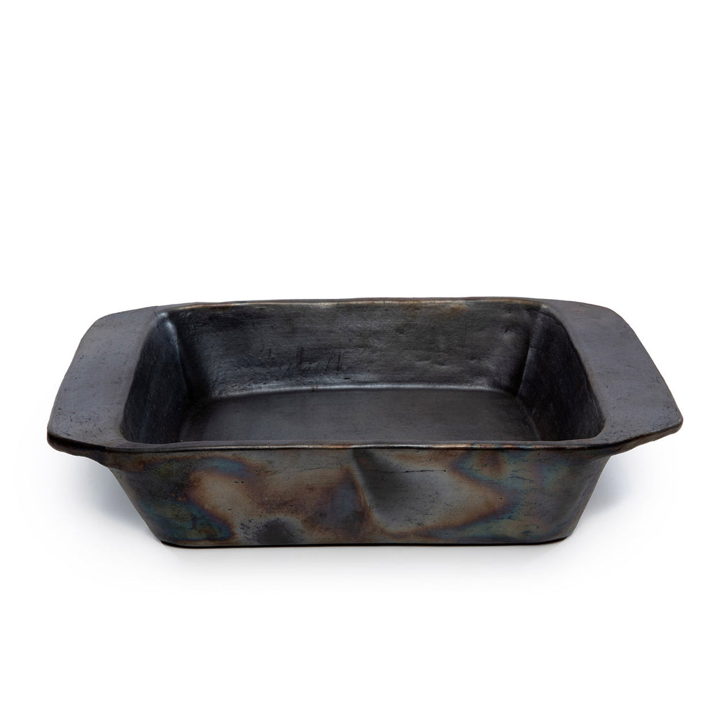 Burned Terracotta Ovenschaal – Zwart