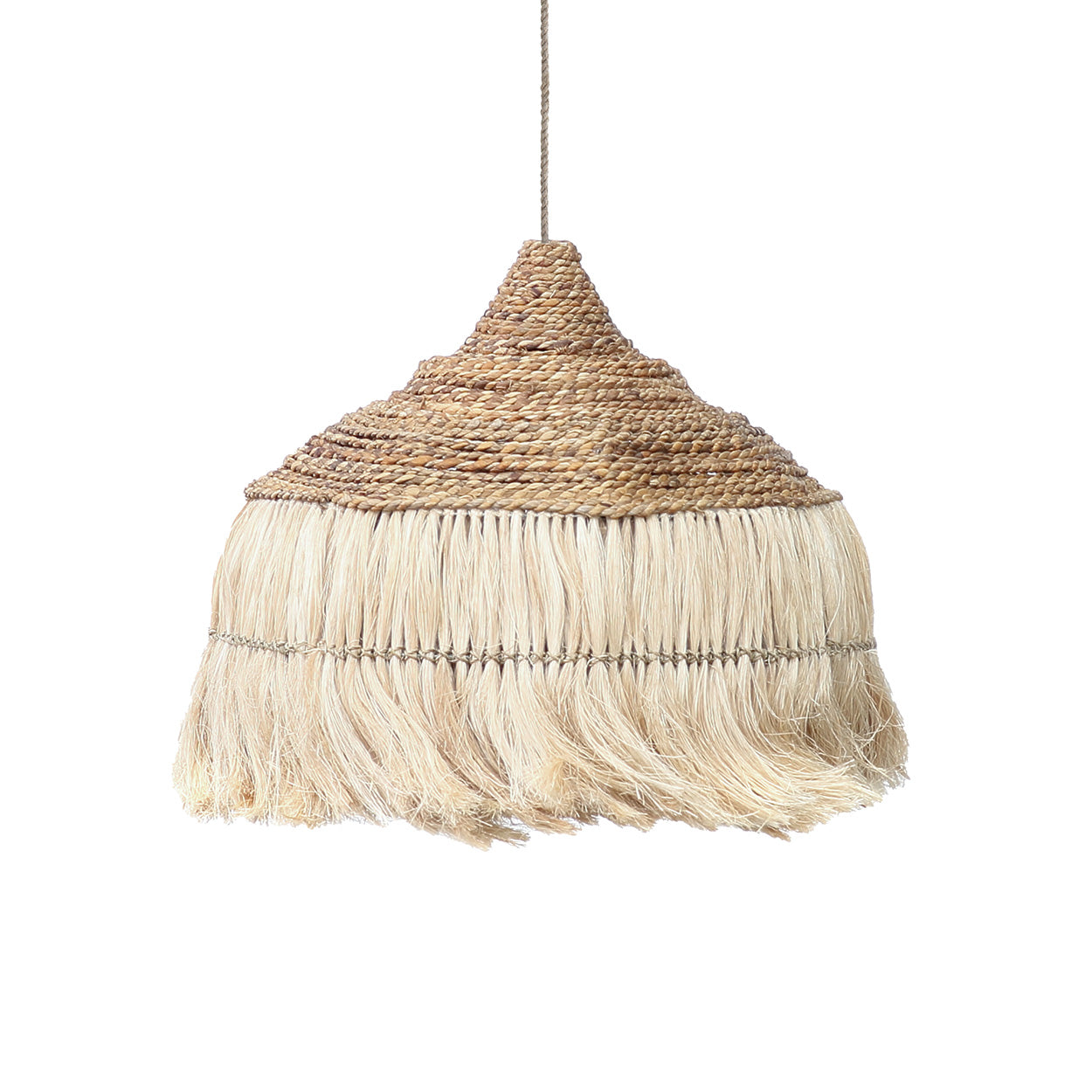 De Abaca Hoola-hanglamp - naturel - L