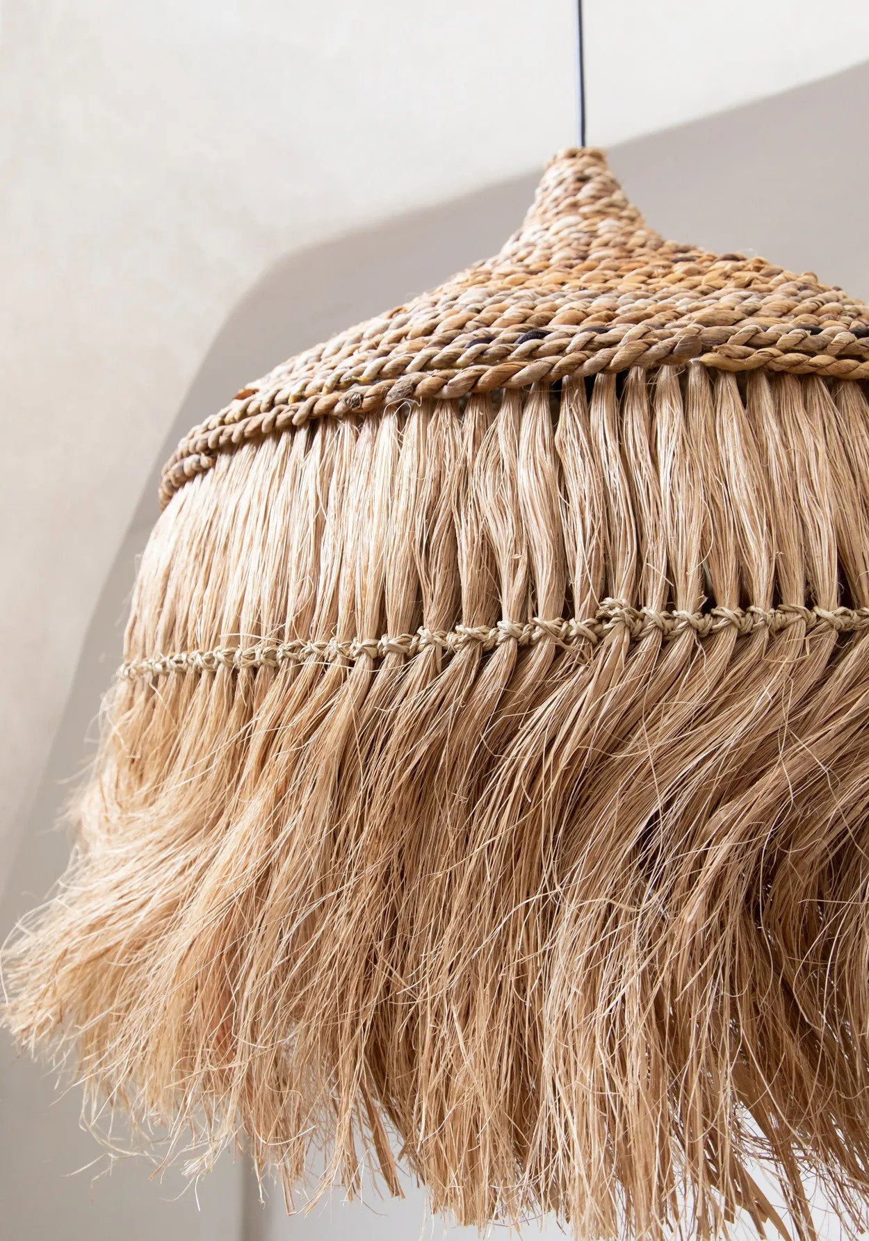De Abaca Hoola-hanglamp - naturel - L