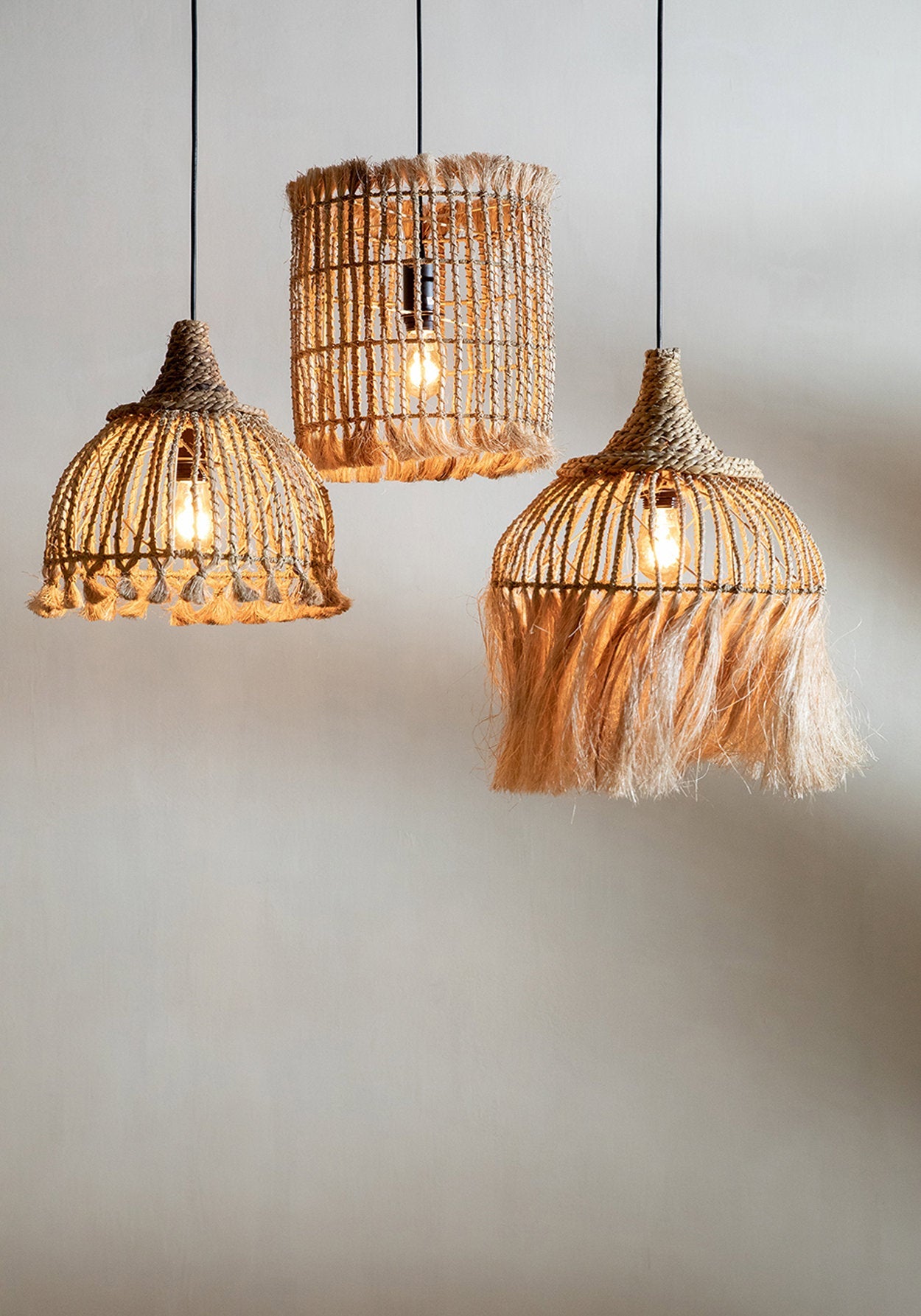 De Abaca-kwasthanger - naturel - S