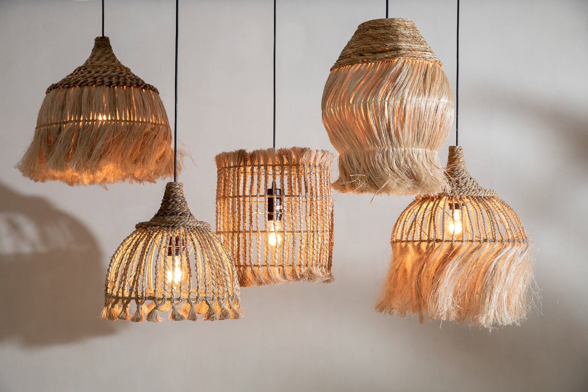 De Abaca-kwasthanger - naturel - S