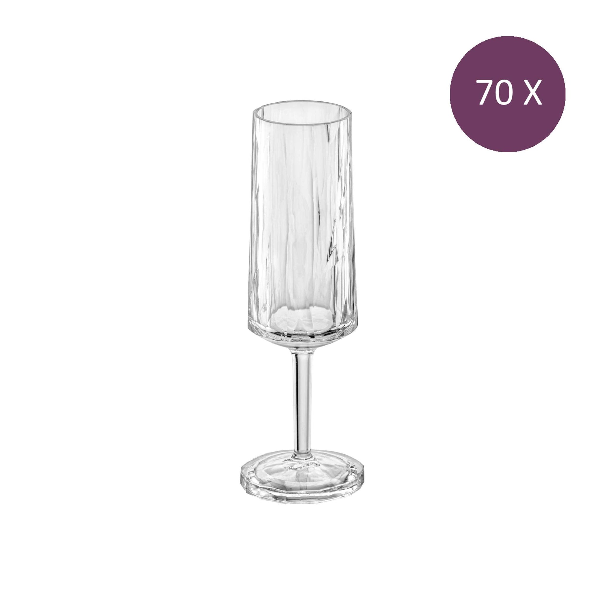 Superglas Club nr. 14 champagneflûte 100 ml set van 70 stuks