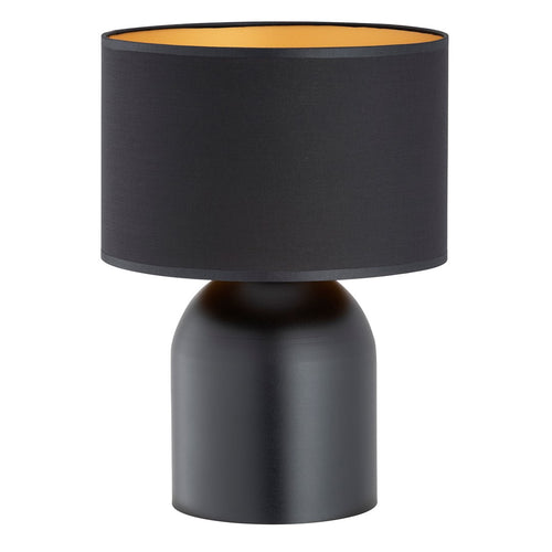ASPEN Scandinavische Tafellamp – Mat Zwart & Goud (Ø 25 cm)