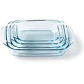 Pyrex Rechthoekige Ovenschalenset – Glas – 4-delig