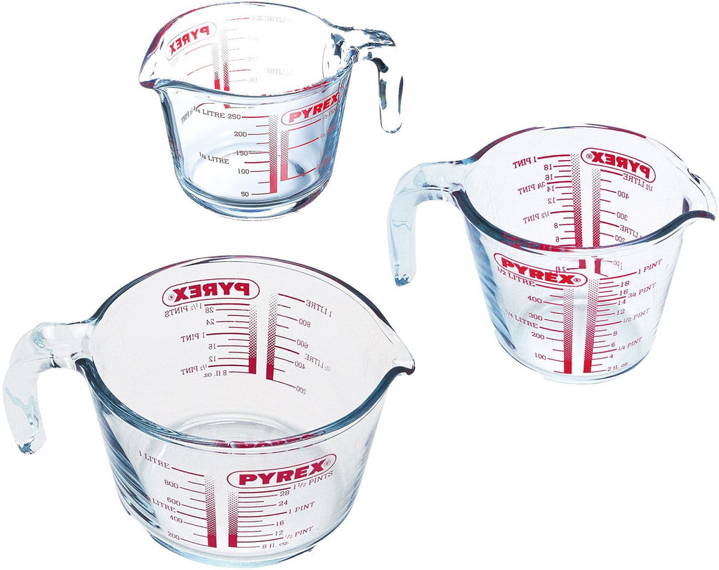 Pyrex Classic Prepware Maatbeker 0,5L (Set van 3)