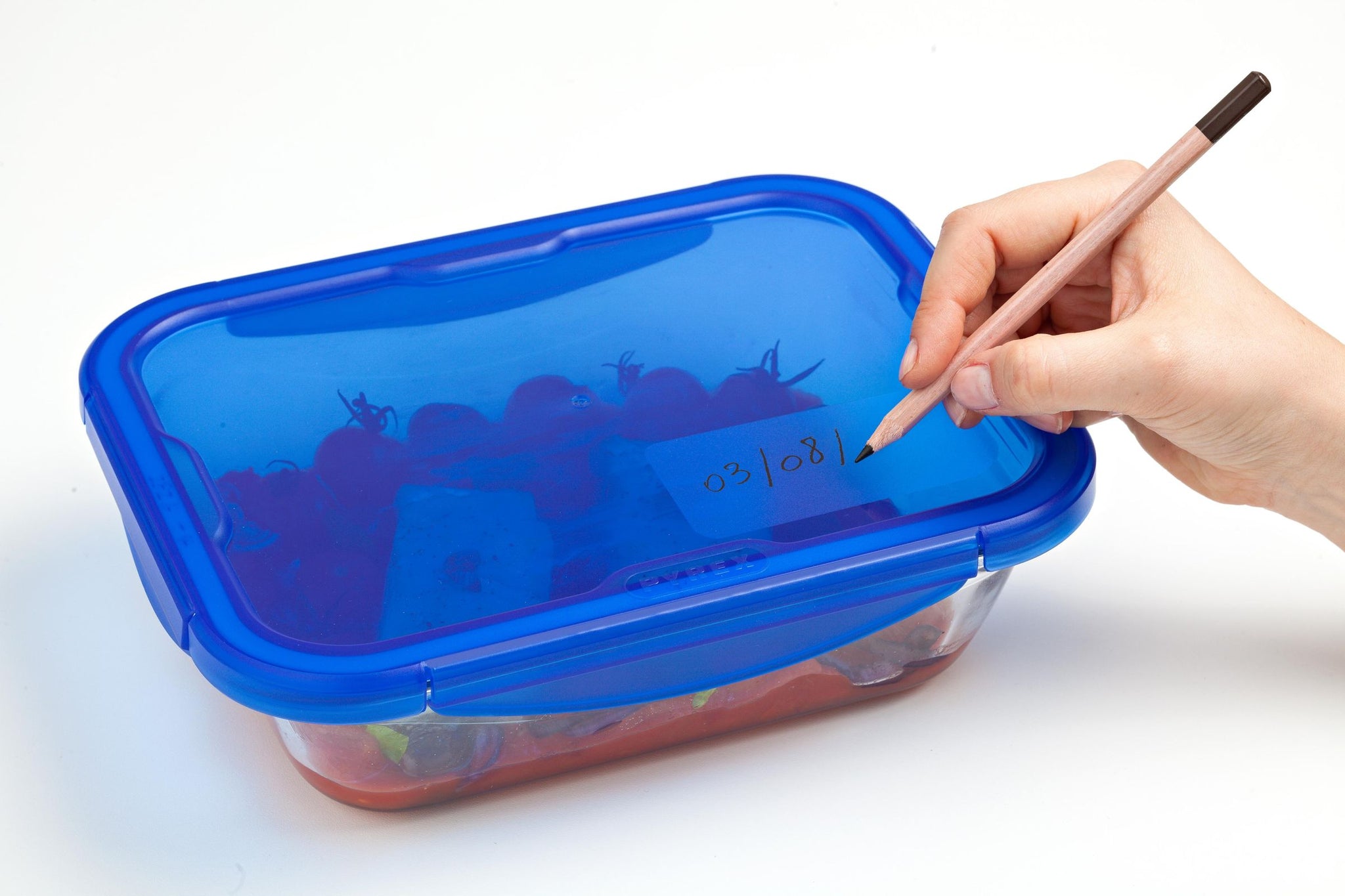 Pyrex - Cook & Go Schaal Set van 7 Stuks - Borosilicaatglas - Transparant / Blauw