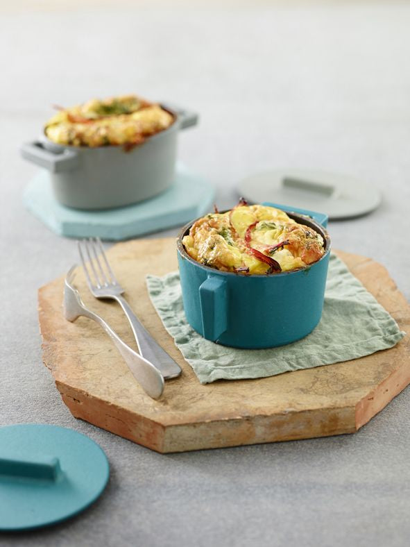 Sambonet Terra.Cotto Ovale Gietijzeren Braadpan met Deksel – 13×10 cm