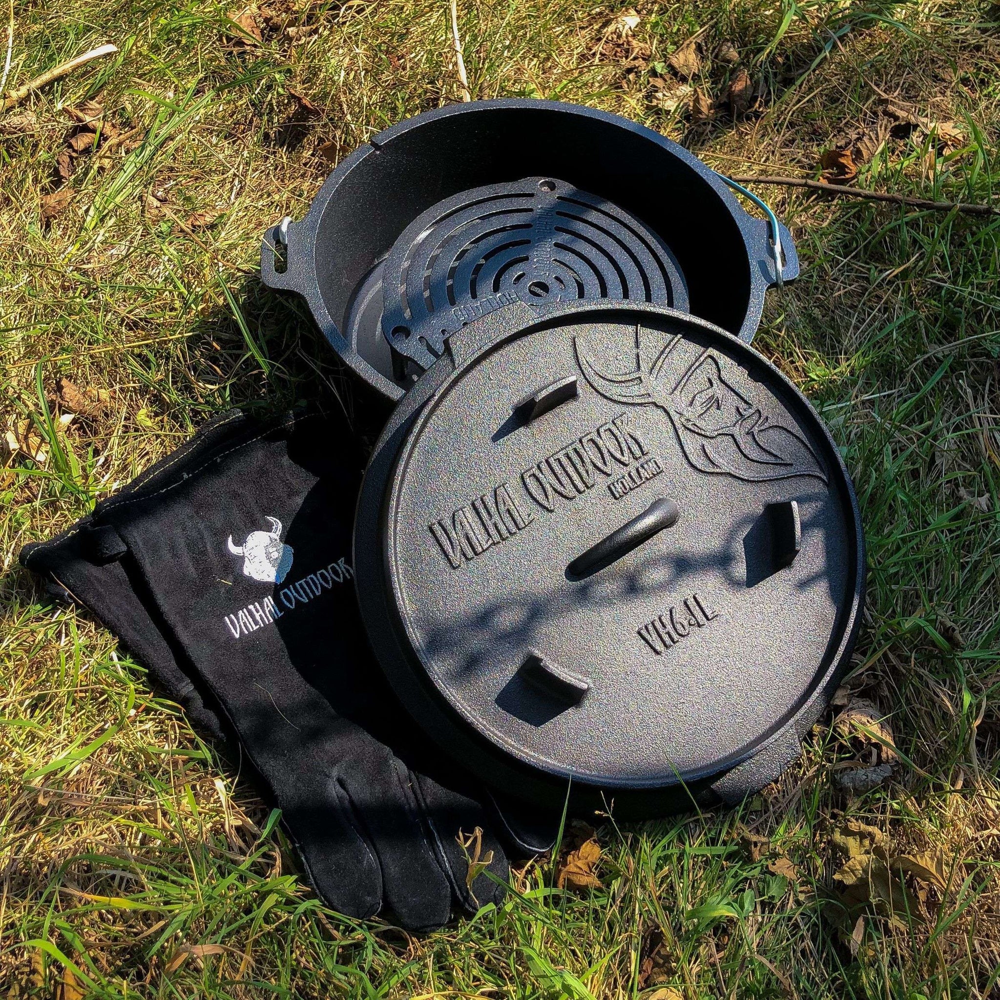 Valhal Outdoor Dutch Oven 6,1 L (Vlakke Bodem)