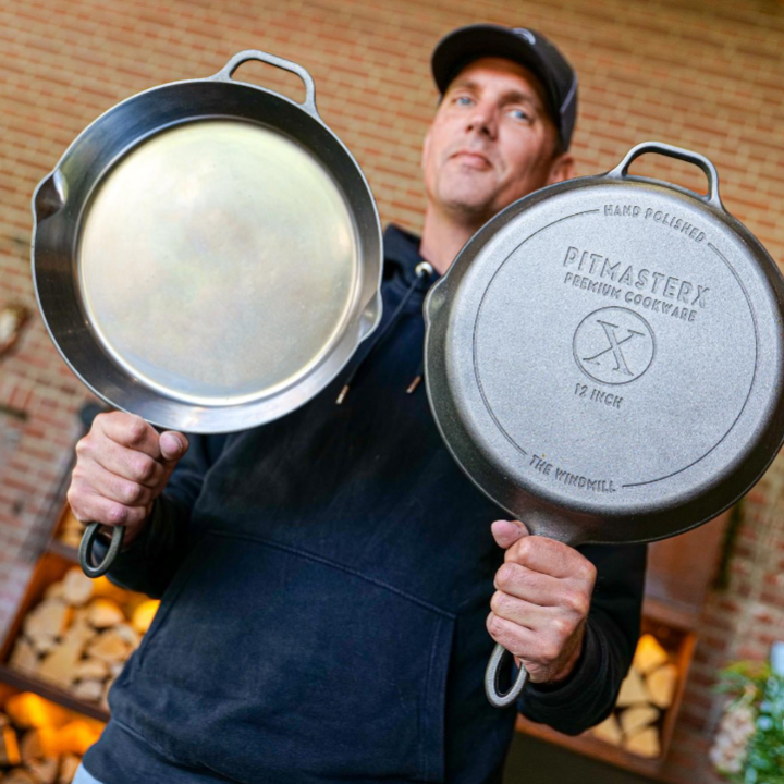 The Windmill PitmasterX Hand Polished Skillet